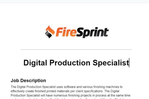 Job Descriptions for Sign and Print Shops